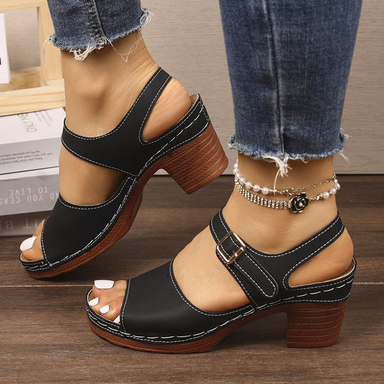 Damen Sandalen mit Blockabsatz EB