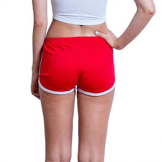 Damen Sportliches Zweiteiler Set mit cropped Tanktop und Shorts EB