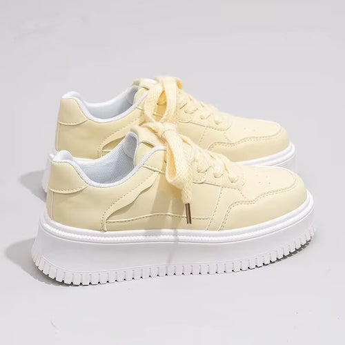 Damen bequeme Sneakers mit dicker Plattform und komfortabler Dämpfung R&B