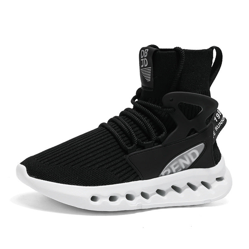 Damen Sportliche Lauf-Sneaker mit elastischem Strick-Obermaterial und rutschfester Sohle EB