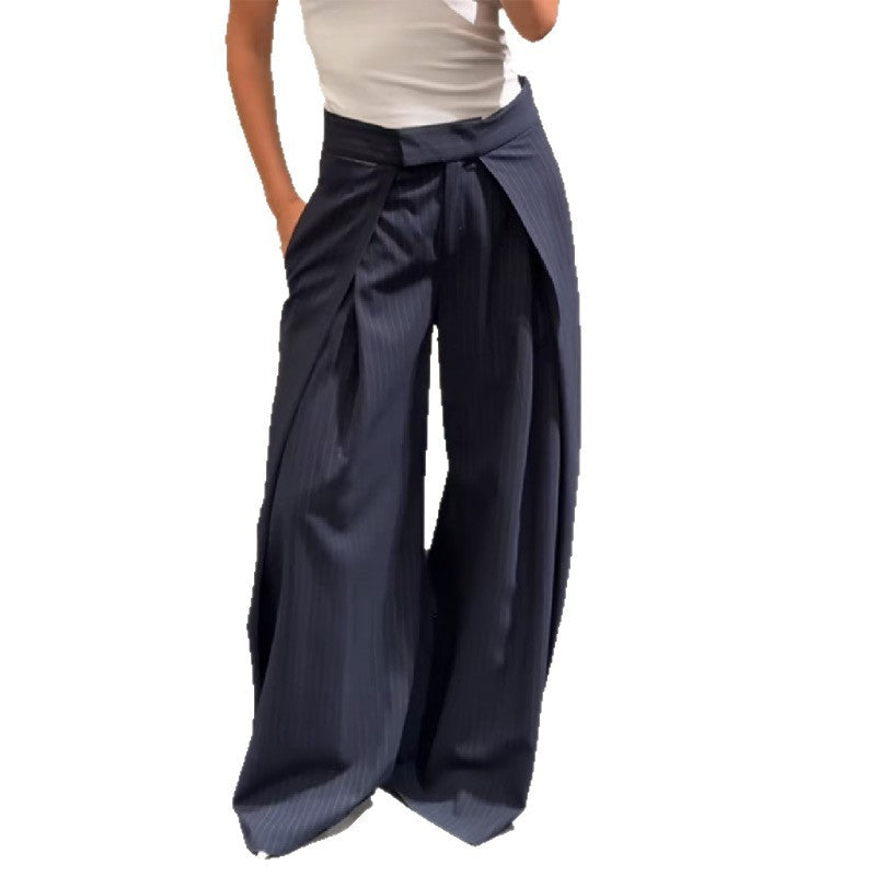 Damen elegante weite Stoffhose EB