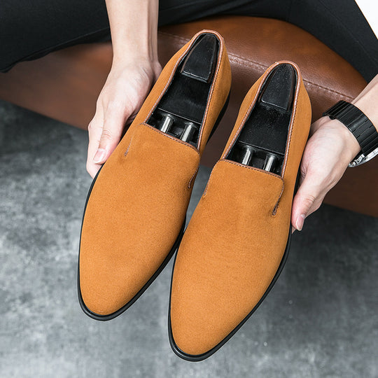 Damen elegante Mokassins aus hochwertigem Wildleder mit rutschfester Sohle EB