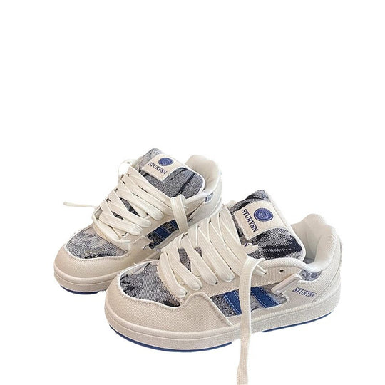 Damen modische Sneakers mit robustem Obermaterial und einzigartigem Design EB