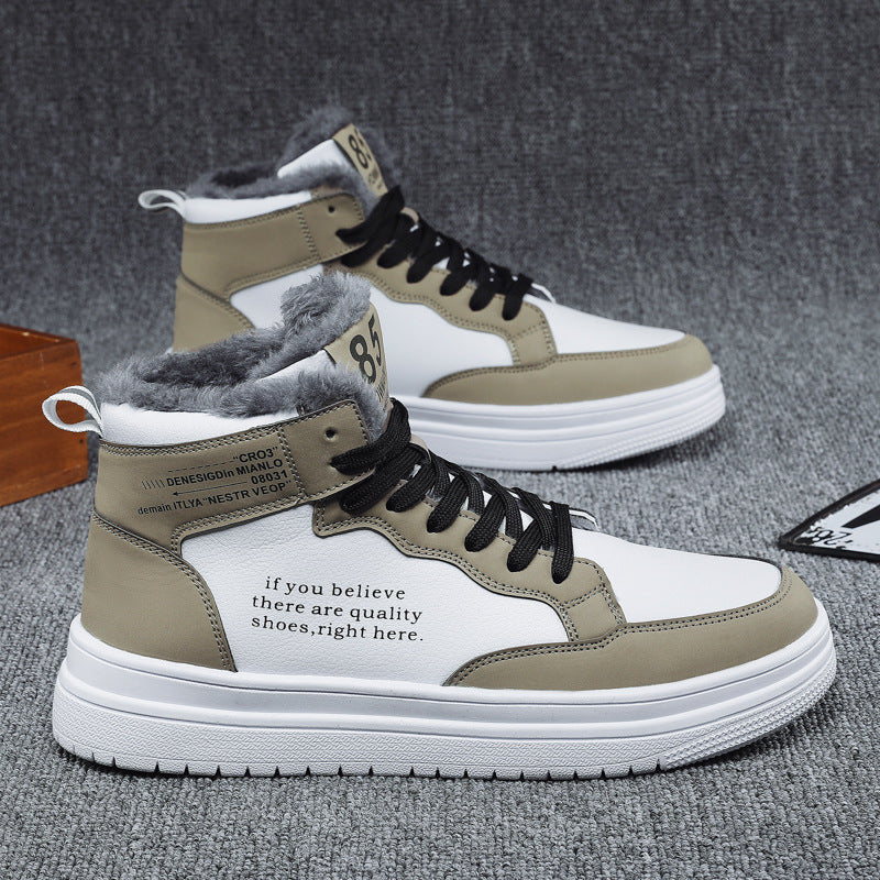 Damen High-Top Sneakers mit warmem Innenfutter und rutschfester Sohle EB