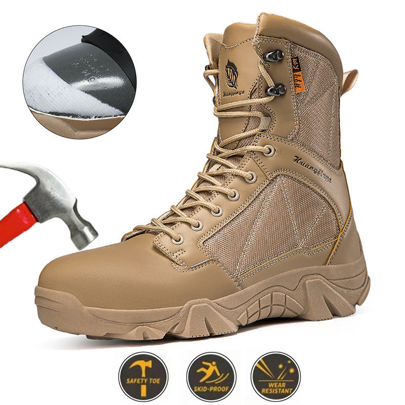 Herren Sicherheitsstiefel mit rutschfester Sohle und atmungsaktiven Einsätzen EB