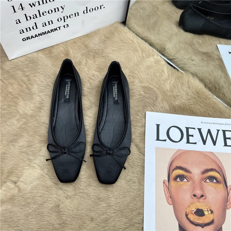 Damen Ballerinas mit elegantem Schleifenakzent EB