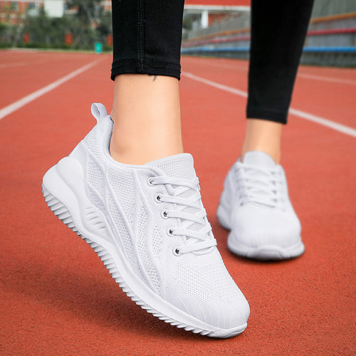 Damen Hochleistungs-Laufschuhe mit atmungsaktivem Obermaterial und stoßdämpfender Sohle EB