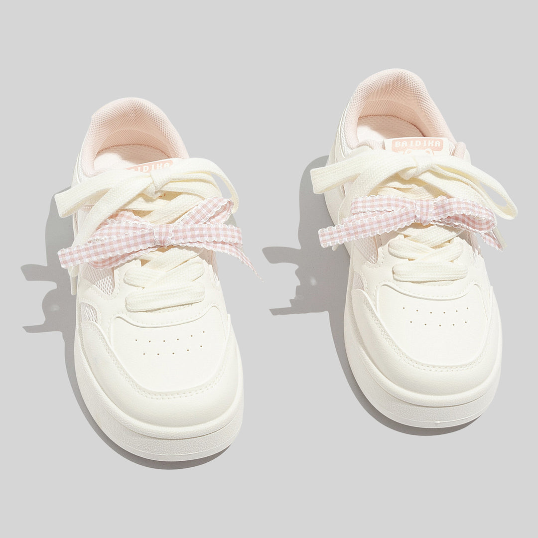 Damen Schnüre Sneakers aus atmungsaktivem Mesh mit einzigartigem Design EB