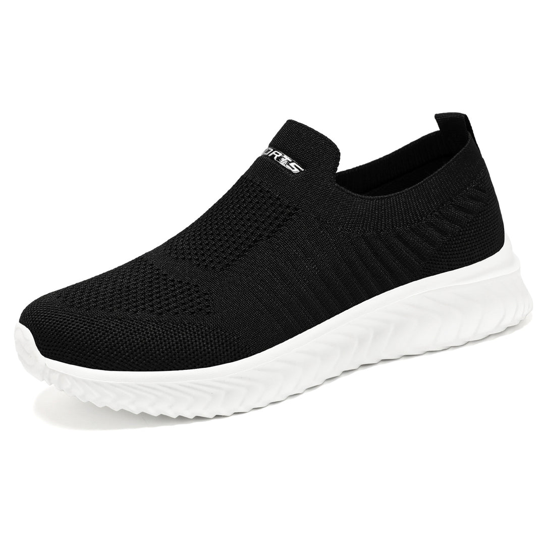 Damen Luftige Slip-On Sneakers mit flexiblem Strickoberteil EB