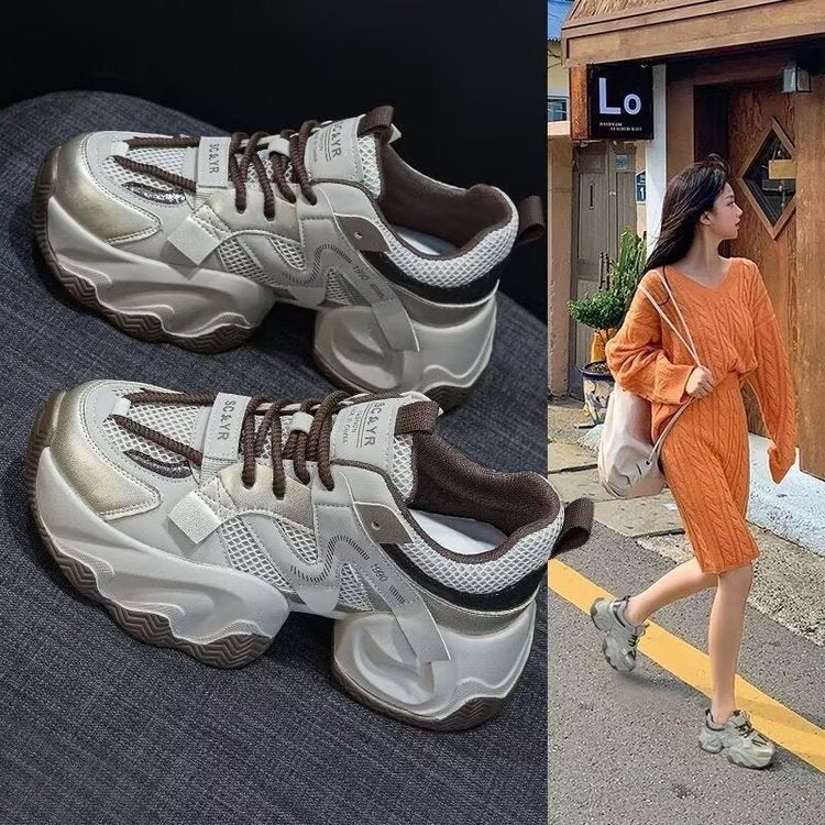Damen Sportliche Sneakers mit rutschfester Sohle und atmungsaktivem Obermaterial EB