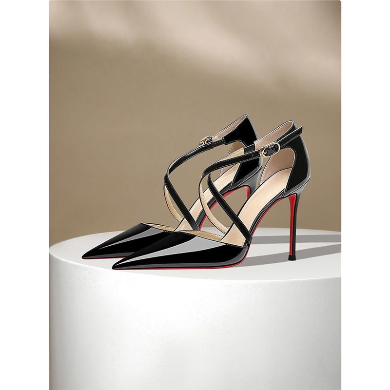 Damen elegante Slingback High Heel Schuhe EB