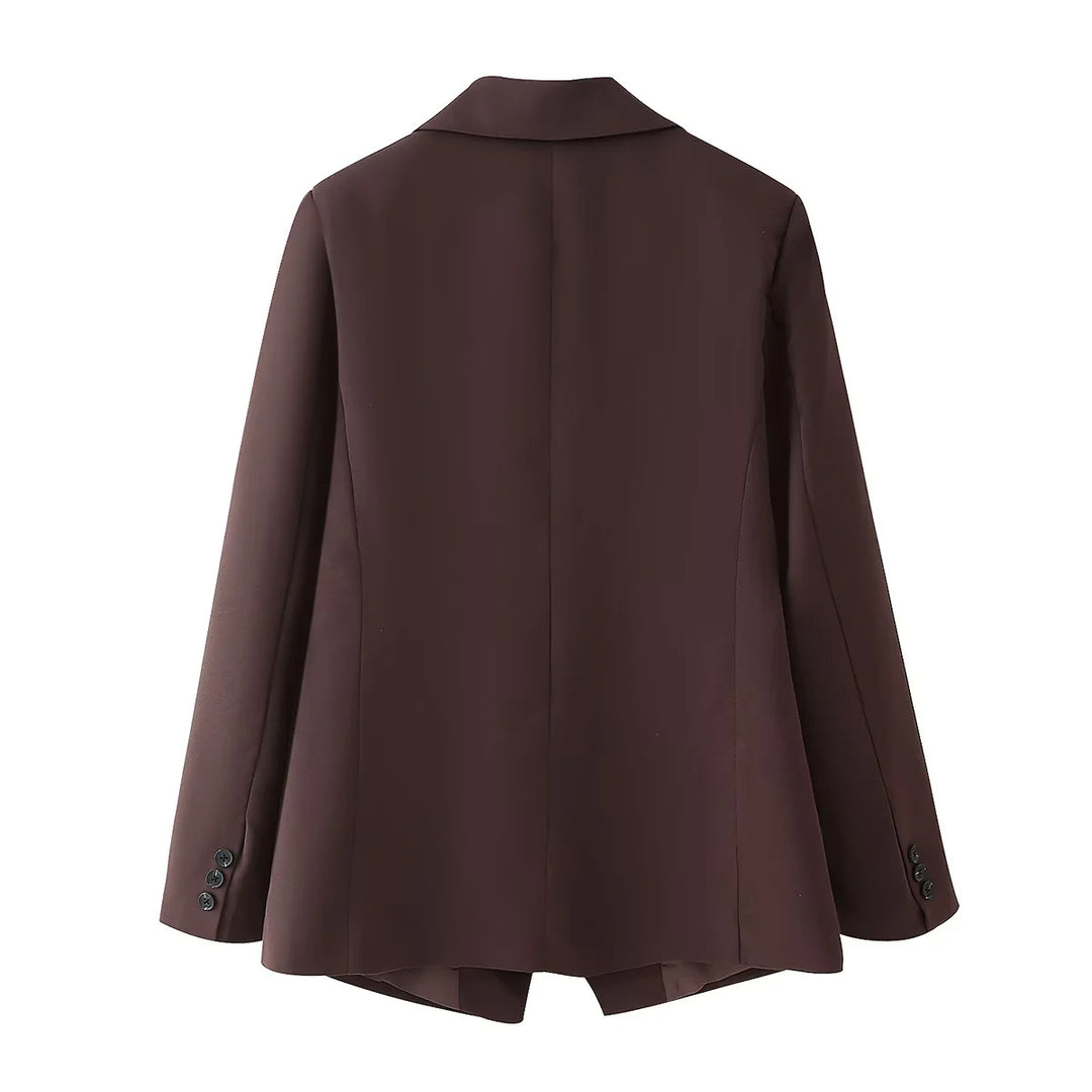 Damen elegante Blazerjacke im klassischen Schnitt EB
