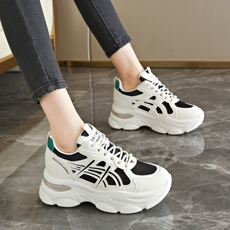 Damen Chunky Sneaker mit atmungsaktivem Mesh und komfortabler Dämpfung EB