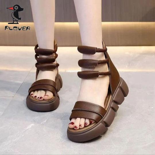 Damen Komfortable Sandalen mit innovativem Riemendesign EB