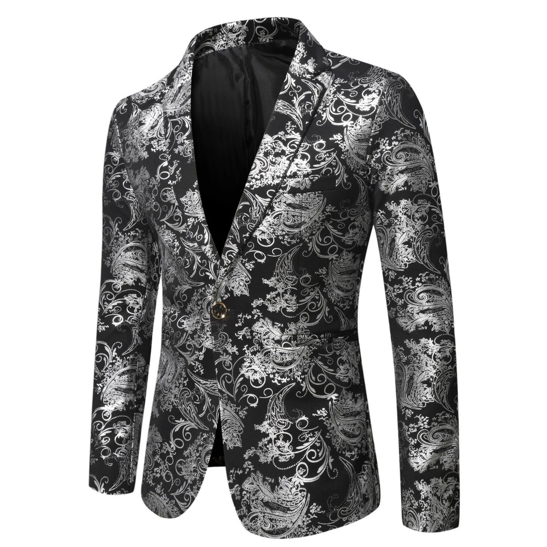 Damen eleganter Blazer mit floralem 3D-Design EB