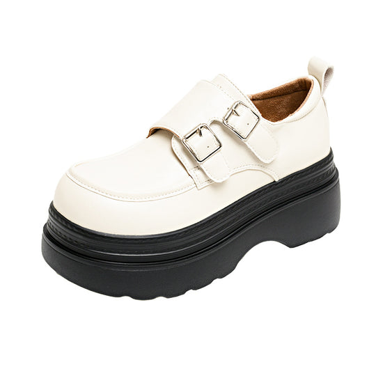Damen Komfortable Plateauclogs mit verstellbarem Doppelschnallenverschluss EB