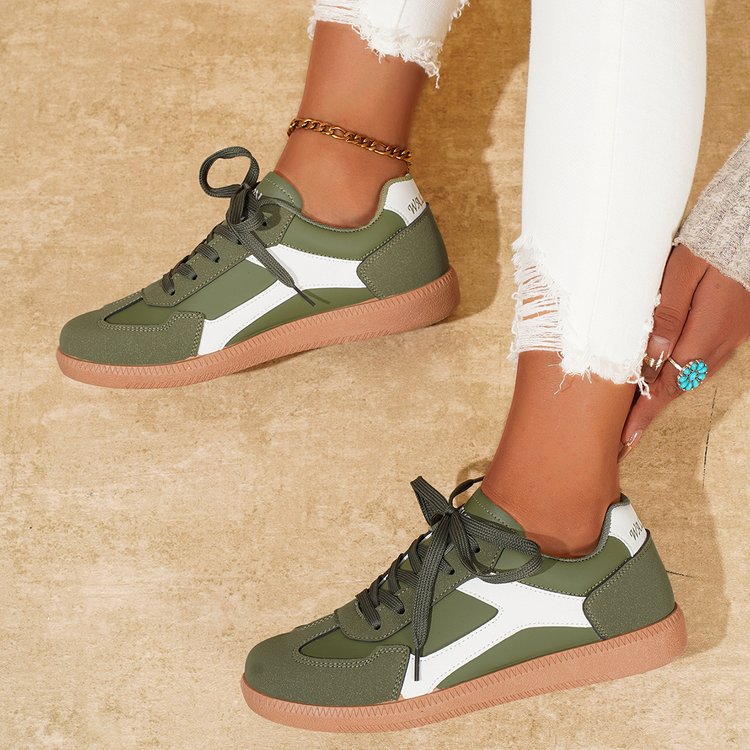 Damen Sportliche Sneakers mit atmungsaktivem Obermaterial und rutschfester Sohle EB