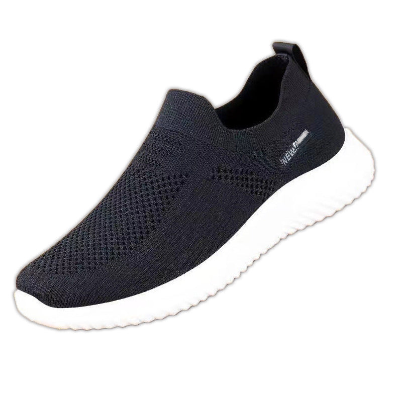 Damen Atmungsaktive Slip-On Sneakers mit flexiblem Design und rutschfester Sohle EB