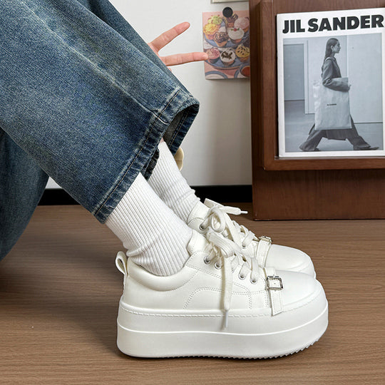 Damen Plattform-Sneaker mit stilvollem Design und extra dicker Sohle EB