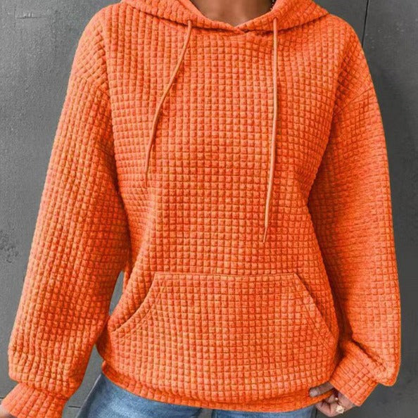 Damen Kapuzensweatshirt mit strukturiertem Design EB