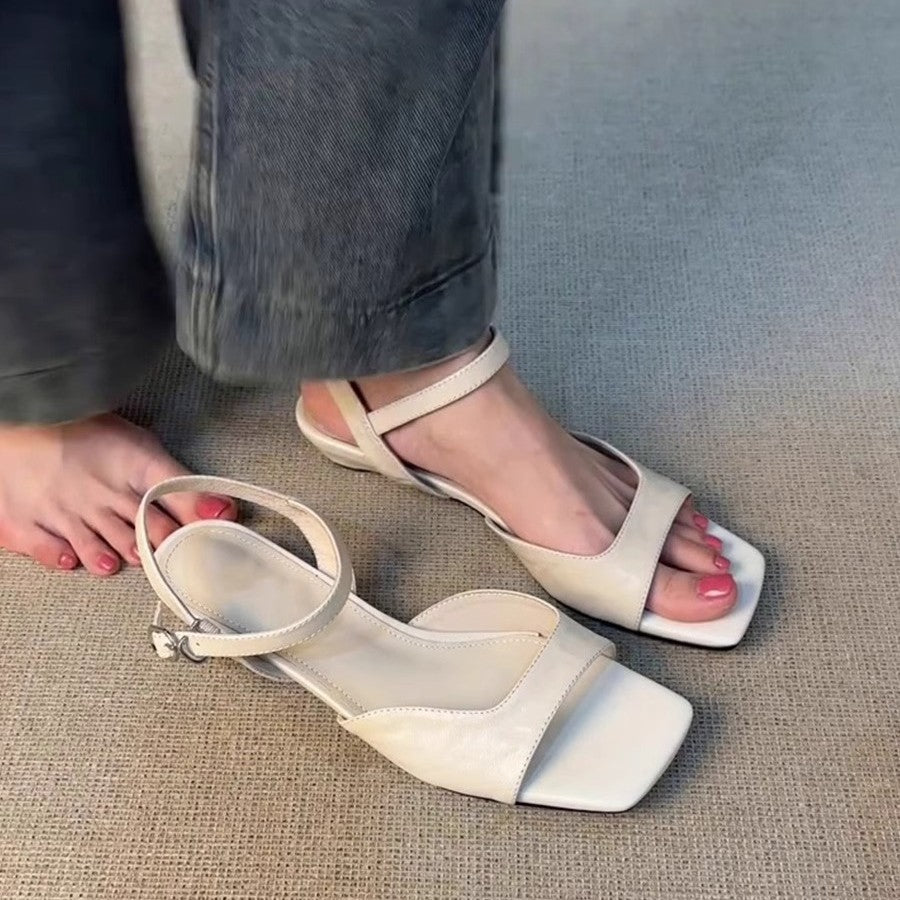 Damen modische Sling-Sandalen mit elegantem Riemen und komfortabler Sohle EB