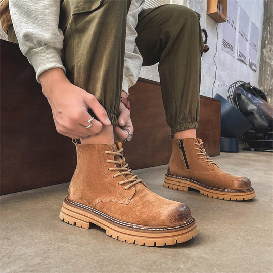 Herren Robuste Schnürstiefel mit gepolsterter Sohle EB