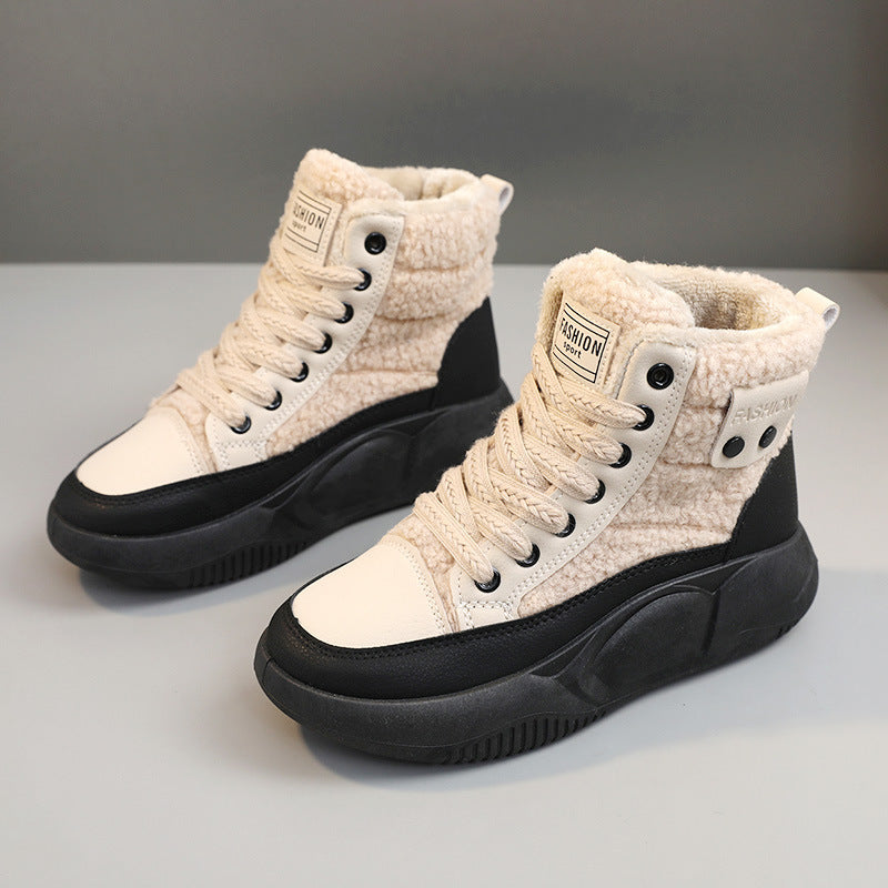 Damen High-Top Sneakers mit isolierendem Innenfutter und rutschfester Sohle EB