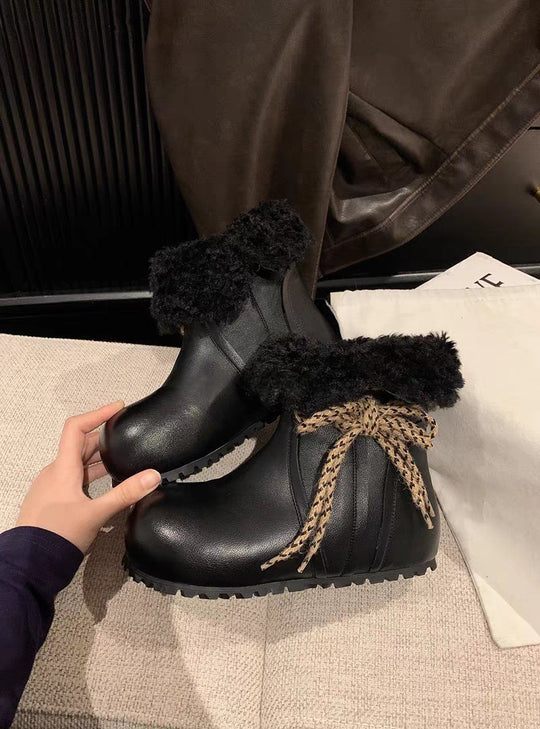 Damen Trendige Winterboots mit kuscheligem Innenfutter und stylischer Schnürung EB