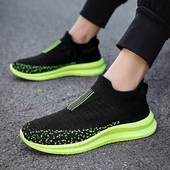 Damen Sneakers aus atmungsaktivem Strickmaterial mit flexibler Sohle EB