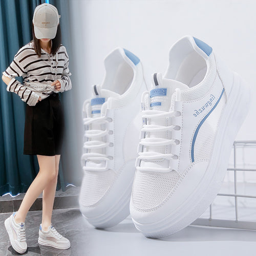 Damen Lifestyle Sneakers mit atmungsaktiver Mesh-Oberfläche und bequemer Dämpfung EB