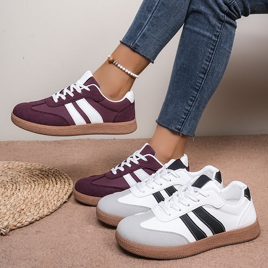 Damen Modische Sneakers mit sportlichem Design und atmungsaktiver Sohle EB