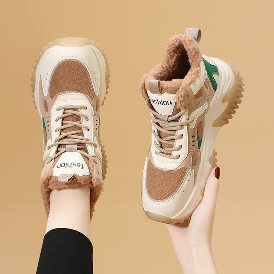 Damen Trendige Winter Sneakers mit weichem Futter EB