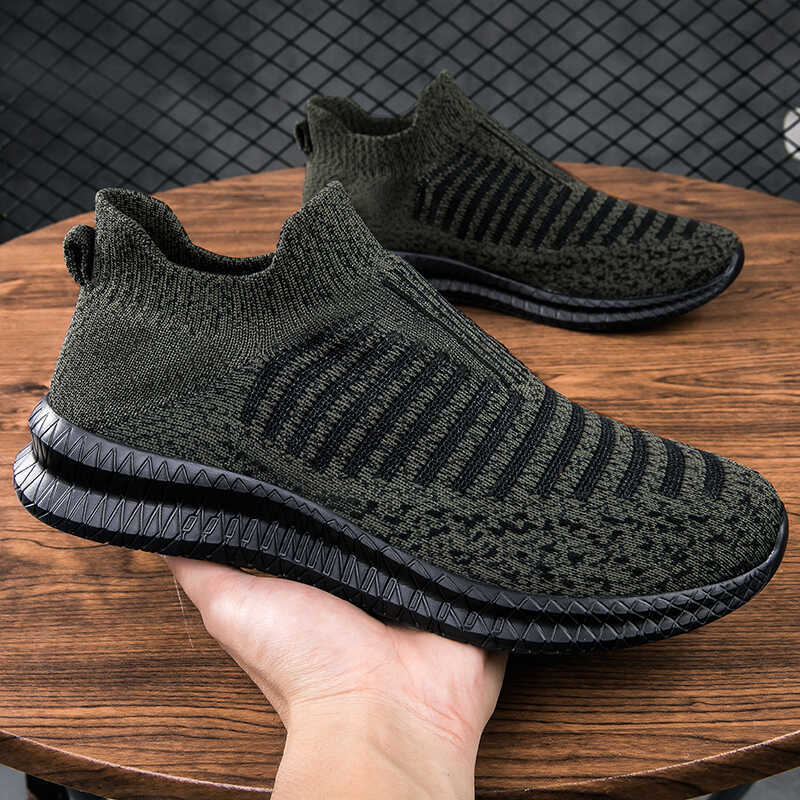 Damen Sneakers aus atmungsaktivem Strickmaterial mit flexibler Sohle EB