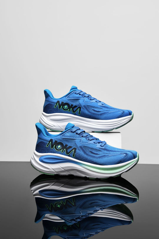 Unisex gedämpfte Hohlkern-Roadrunning Schuhe mit atmungsaktivem Strickoberteil und ergonomischer Plateau-Zwischensohle EB