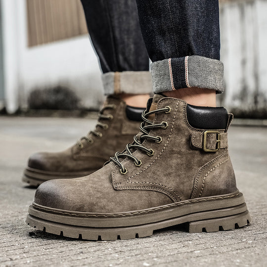 Damen Robuste Schnürboots mit rutschfester Profilsohle und hochwertigem Obermaterial EB