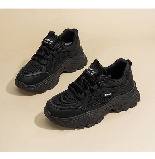 Damen Chunky Sneakers mit dämpfender Sohle und atmungsaktiver Obermaterialstruktur EB