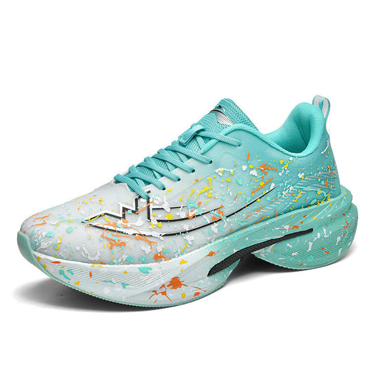 Unisex künstlerische Laufsneaker mit farbspritz-Design, sockenähnlichem Einstieg und gedämpfter Hohlkern-Zwischensohle EB