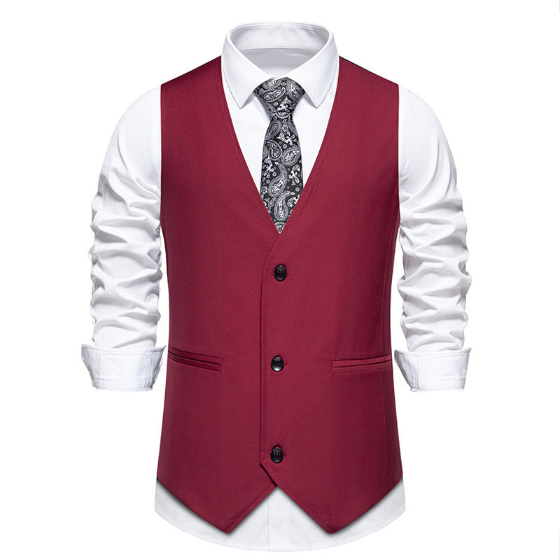 Herren elegante Anzugweste mit stilvollem Schnitt und hochwertigen Details EB