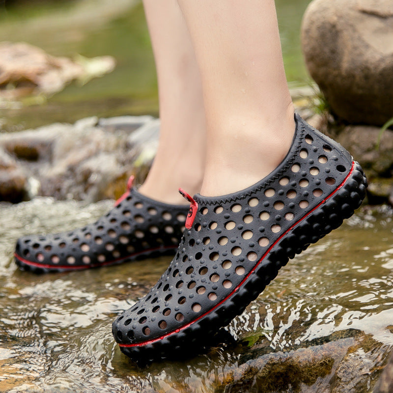 Damen Freizeit-Badeschuhe mit atmungsaktiver Oberflächenstruktur EB