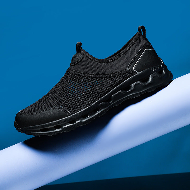 Unisex nan ultraleichter Netz-Schlupfschuh mit belüfteter Hohlkammerdämpfung EB