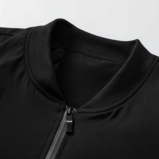 Herren sportliche Übergangsjacke mit elastischen Bündchen und innovativen Taschen Hedi-Mode