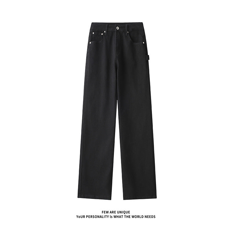 Herren Weitgeschnittene Jeans mit hohem Bund und praktischen Taschen EB