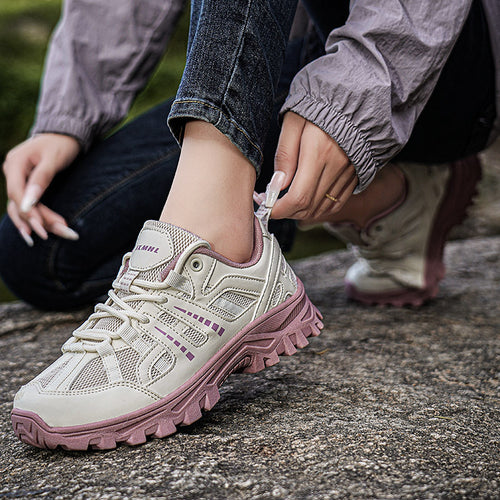 Damen Sportliche Trail Running Schuhe mit atmungsaktivem Mesh-Obermaterial und rutschfester Sohle EB