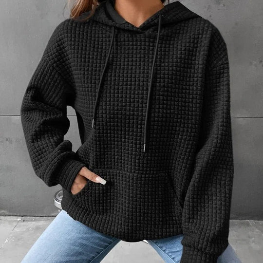 Damen Kapuzensweatshirt mit strukturiertem Design EB