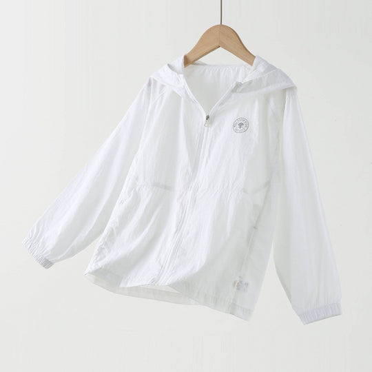 Unisex nan ultraleichte Kapuzen-Sommerjacke mit durchgehendem Reißverschluss und elastischen Bündchen  EB