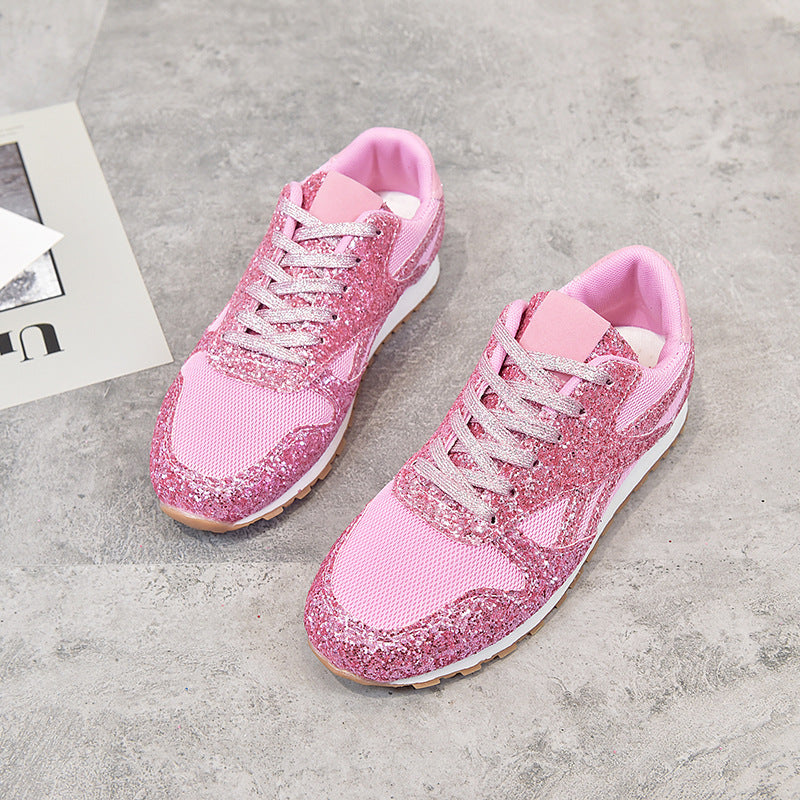 Damen Glänzende Sneaker EB