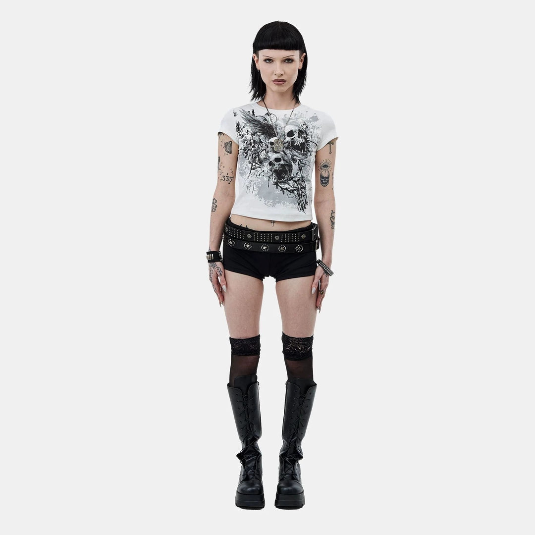 Damen Grafisches T-Shirt mit auffälligem Design EB