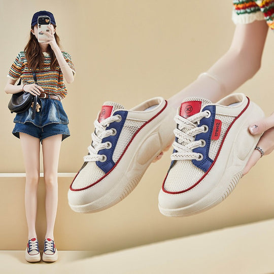 Damen Sportliche Sneakers mit atmungsaktiver Mesh-Oberfläche und komfortablem Dämpfungssystem EB