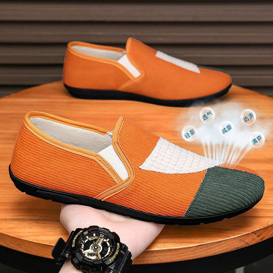 Damen lässige Slip-On Schuhe mit atmungsaktiver Oberflächenstruktur und rutschfester Sohle EB