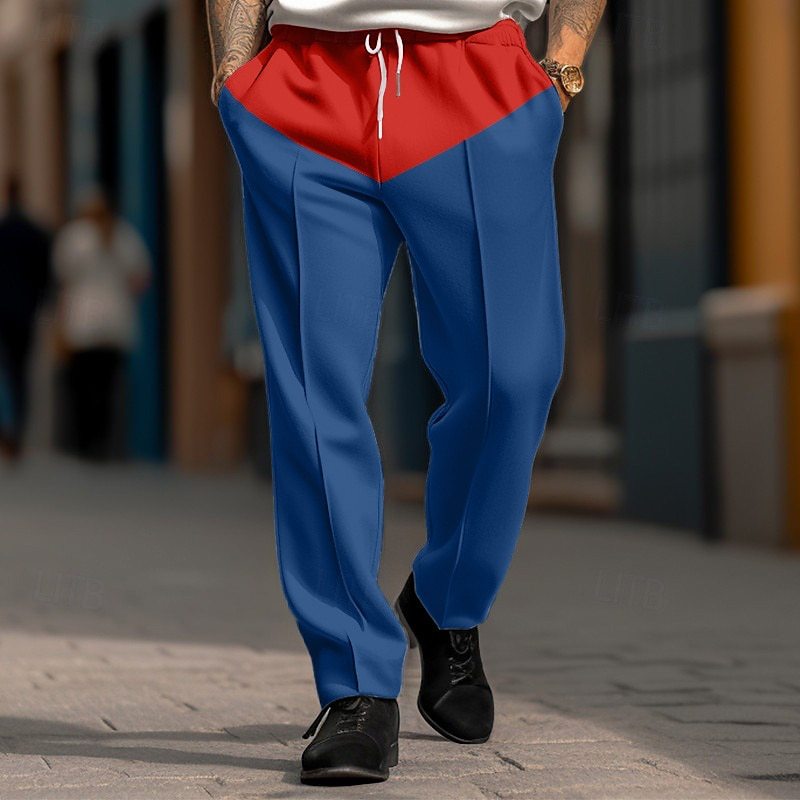 Herren Sportliche Jogginghose mit kontrastrierendem Bund und praktischen Taschen EB